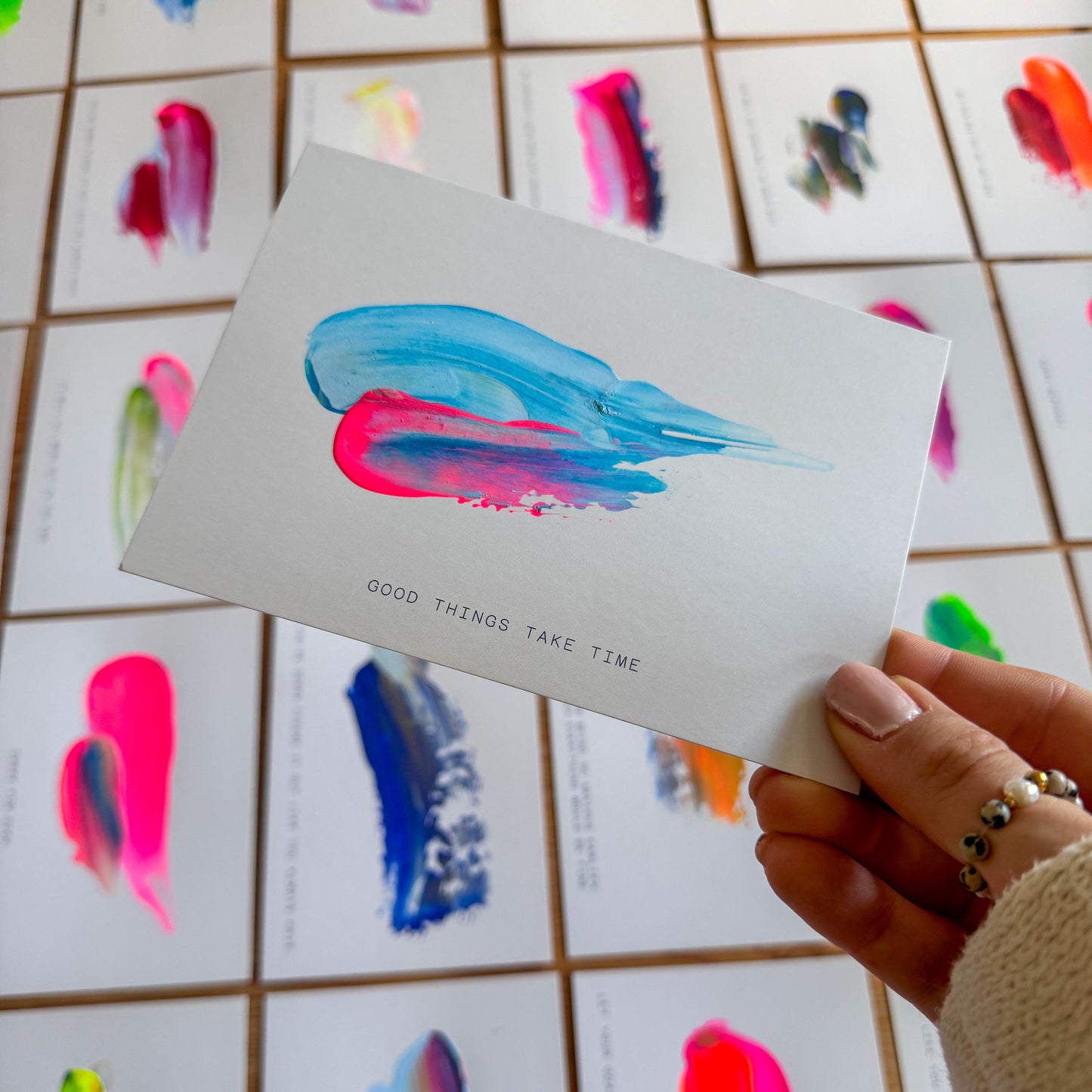 Seelenwärmer | Hand painted Grußkarte