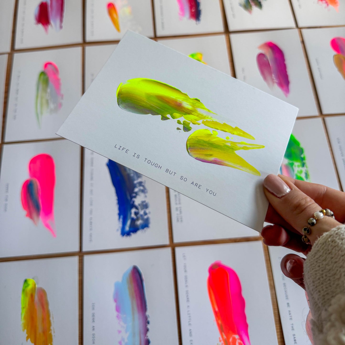 Seelenwärmer | Hand painted Grußkarte