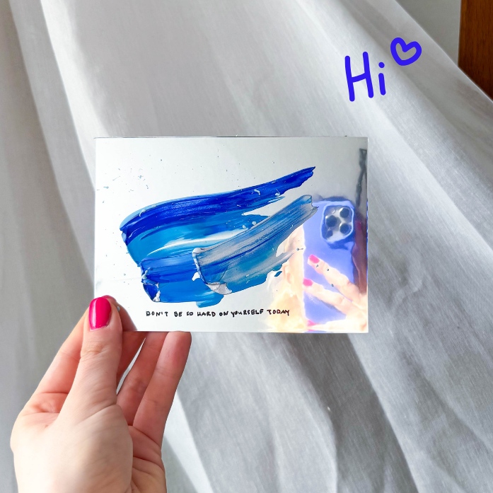 Selflove Seelenwärmer | Hand painted Karte