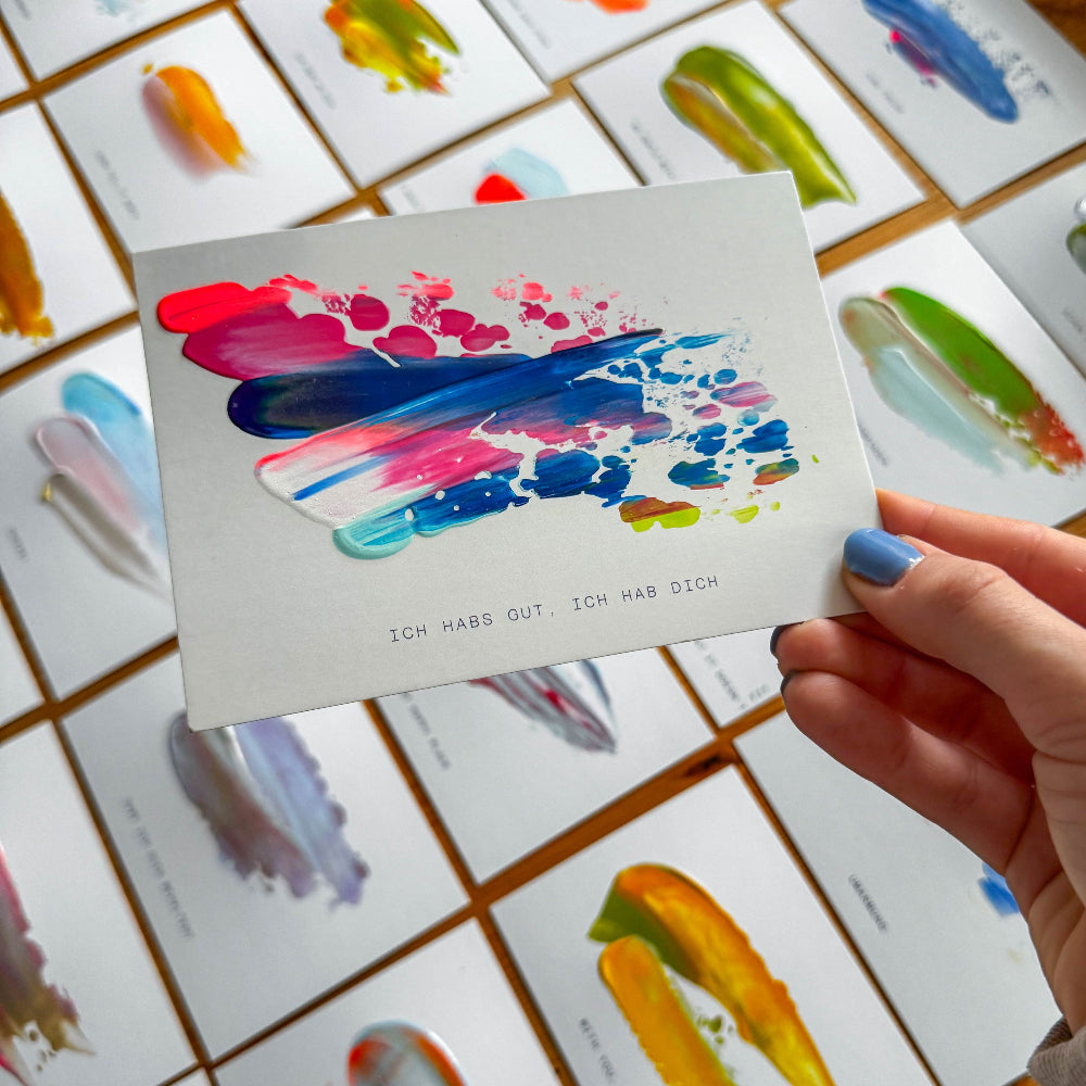Seelenwärmer 5er Set | Hand Painted Grußkarten