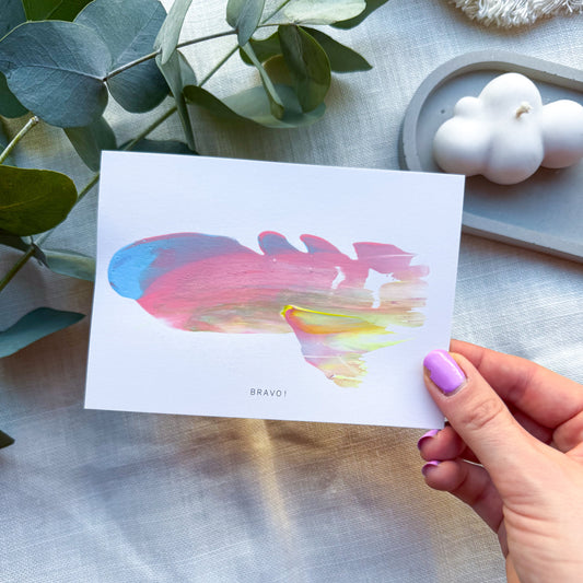 Seelenwärmer | Hand painted Grußkarte
