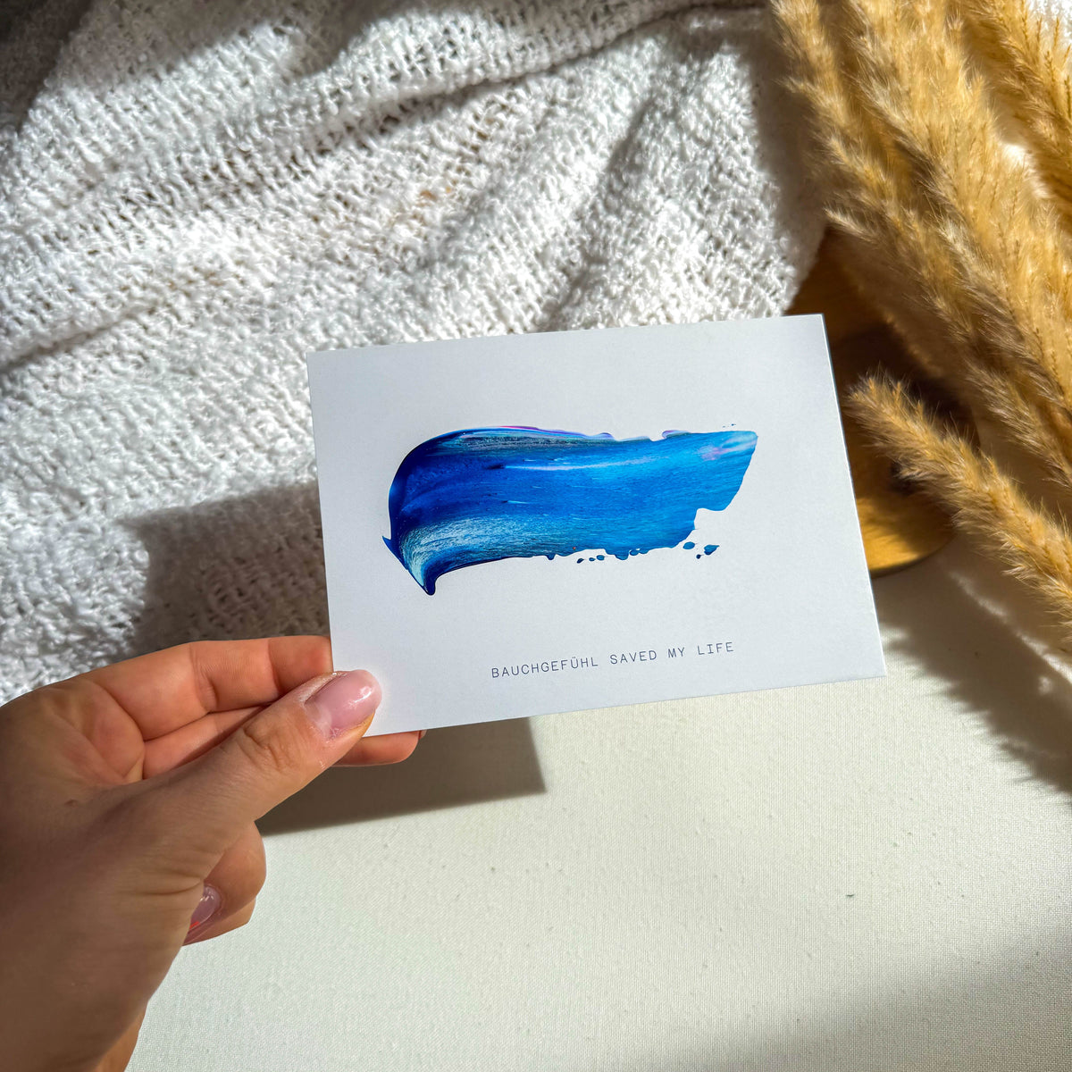 Seelenwärmer | Hand painted Grußkarte