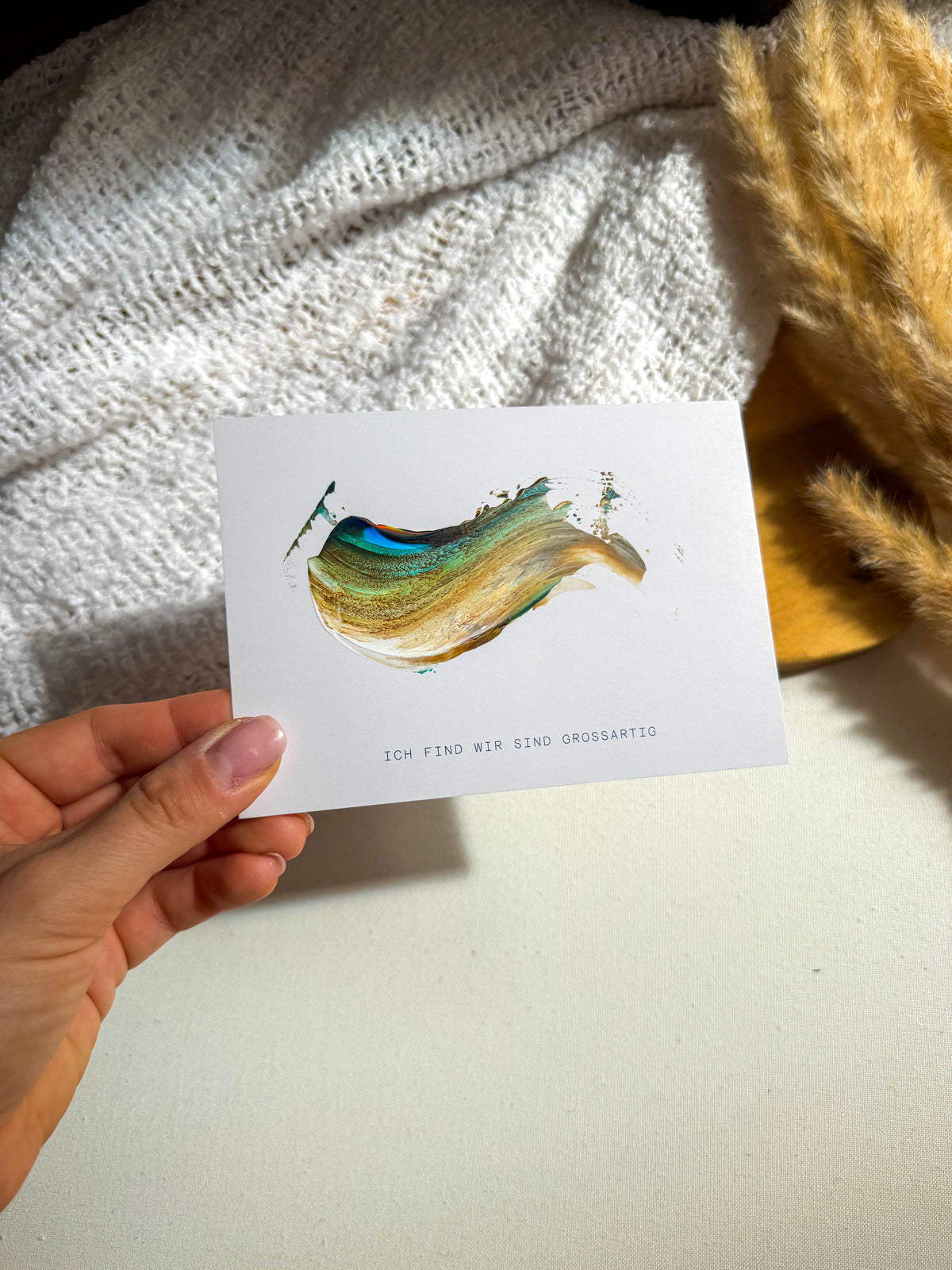 Seelenwärmer | Hand painted Grußkarte