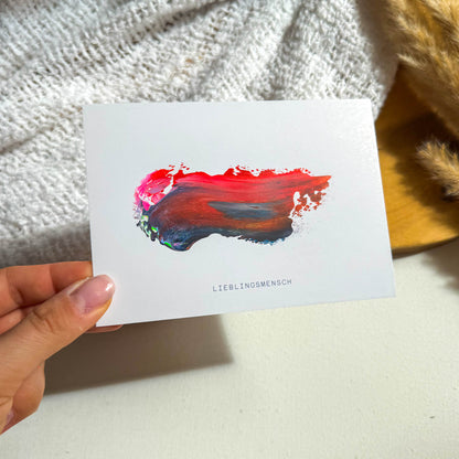 Seelenwärmer | Hand painted Grußkarte