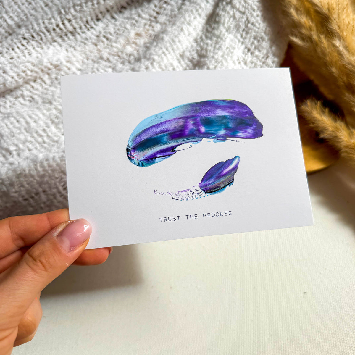 Seelenwärmer | Hand painted Grußkarte