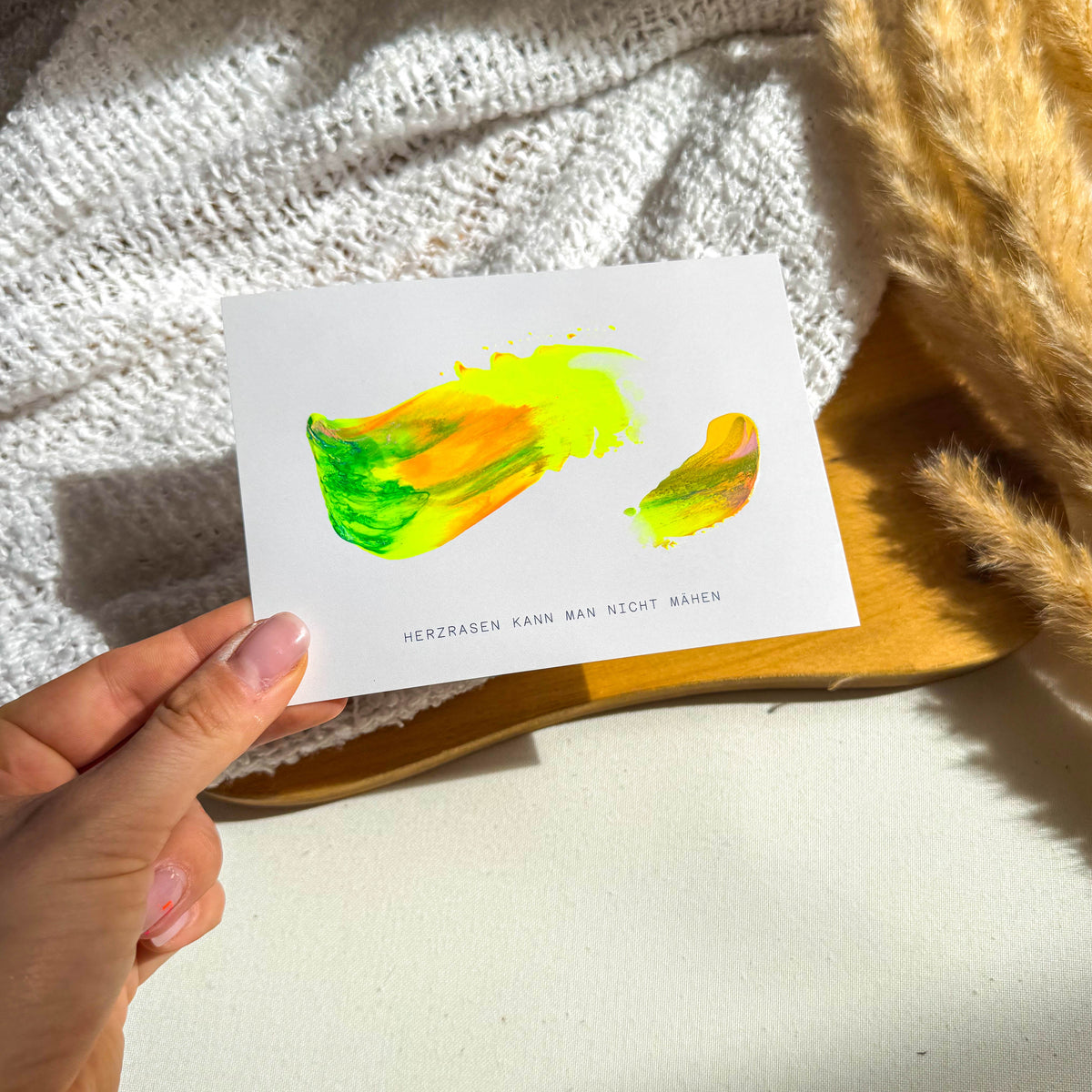 Seelenwärmer | Hand painted Grußkarte