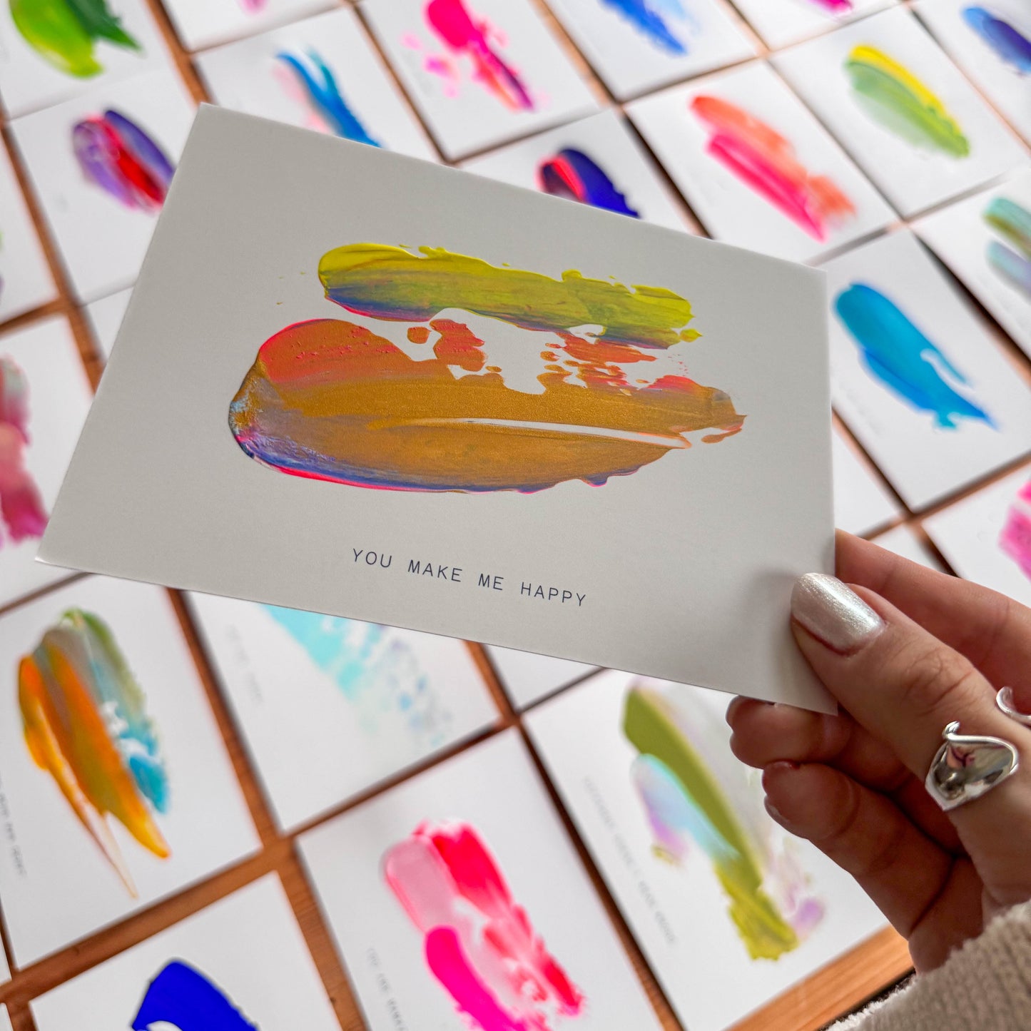 Seelenwärmer | Hand painted Grußkarte