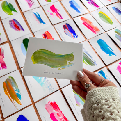 Seelenwärmer | Hand painted Grußkarte