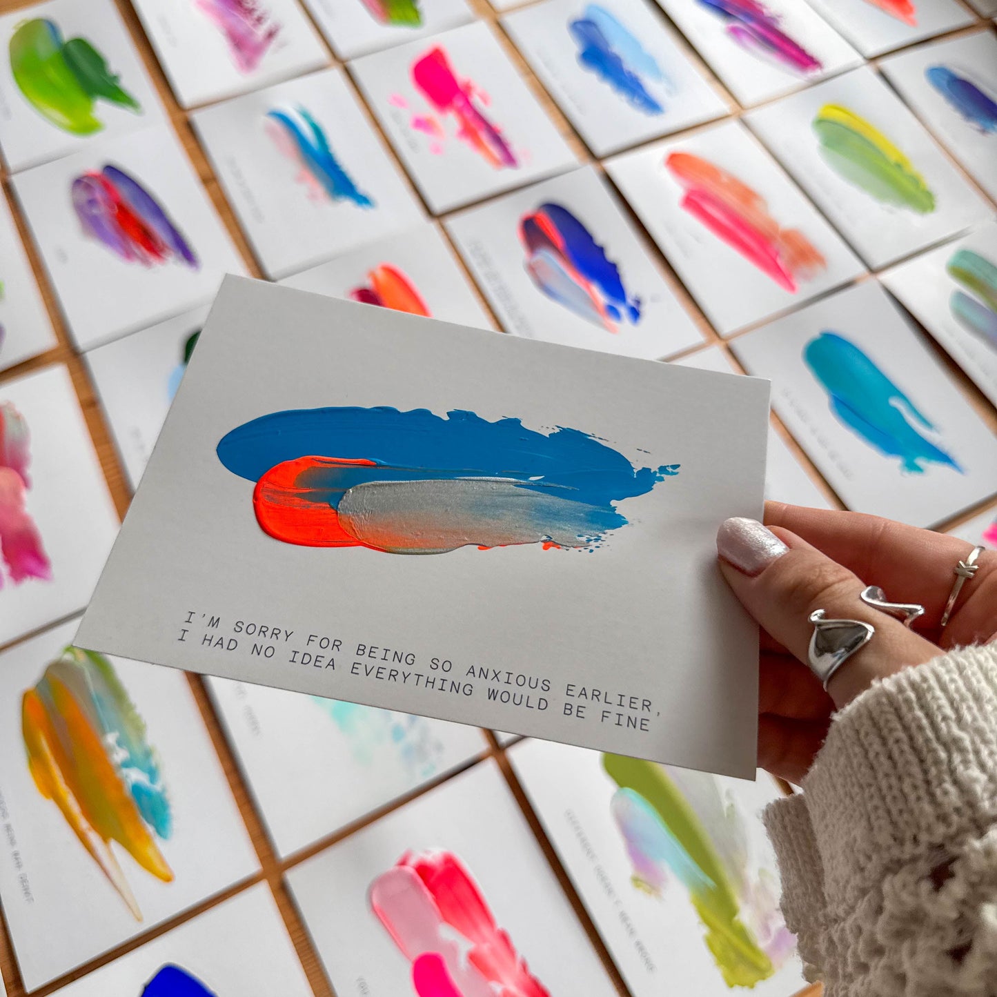 Seelenwärmer | Hand painted Grußkarte
