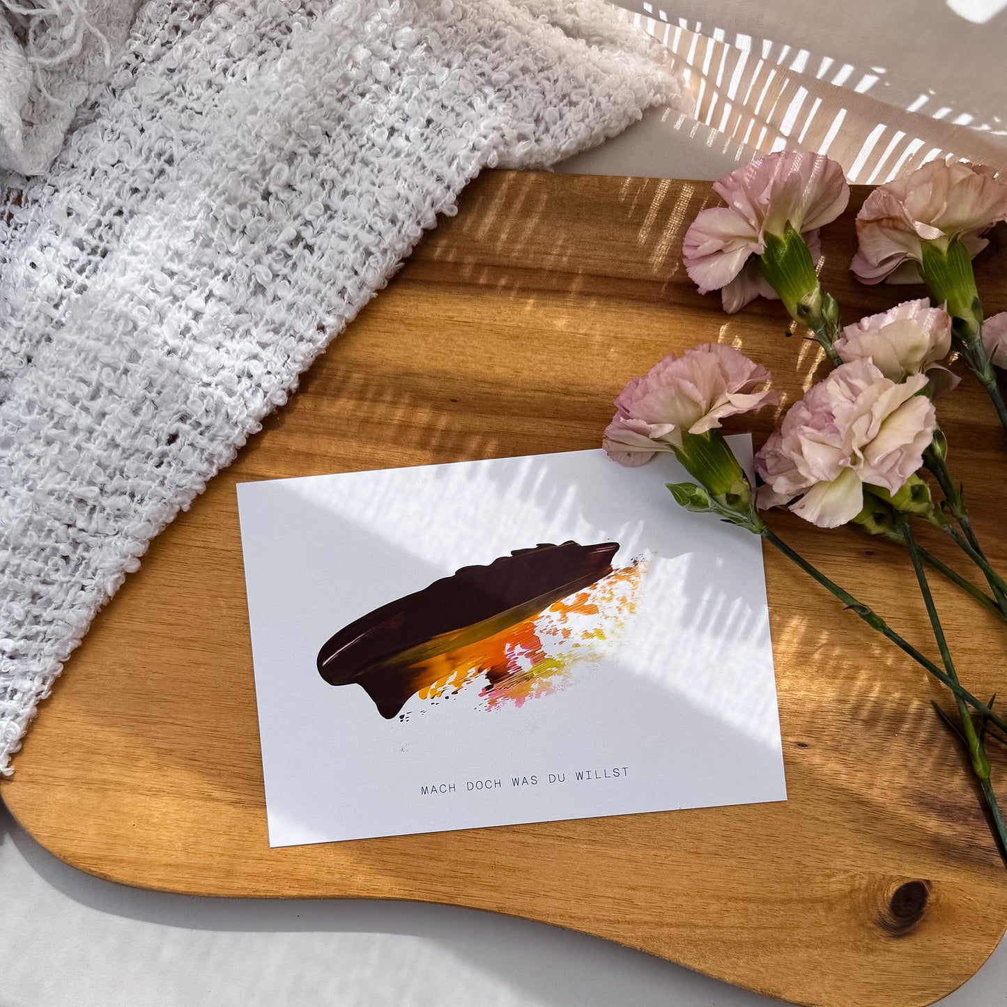 Seelenwärmer | Hand painted Grußkarte